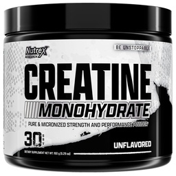 Nutrex Research Creatine Monohydrate Powder 30 Servings | Unflavored 5G Micronized Creatine Powder | Gluten Free