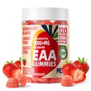 ペットPurest EAAグミー120グミー(イチゴ)、エッセンシャルアミノ酸 - すべての9エッセンシャルアミノ(EAA)とすべての分岐鎖アミノ(BCAA)、非GMO、グルテンフリー、ベジタリアンフレンドリー