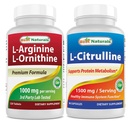 ベストナチュラルL-アルギニンL-オルニシン - 1000mg&L-シトルリン1500mg