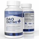 DAOはヒスタミンブロッカーを補います - DAO酵素+グアット健康&フードサポートのためのビタミンC - 60のサービング - ハリスタミン耐性のための食事の前に1カプセル
