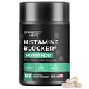 ブラバドLabs DAOはヒスタミンブロッカーを補います - 余分強さ30,000 HDU DAO酵素+毎日のヒスタミン代謝および免疫サポートのためのジアミン酸化物及びビタミンC - 120ct