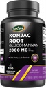 Oxify Konjac Rootグルコマンナン 2000 mg | 180 ベジタリアンカプセル | グルテンフリー・非GMO | 米国製サプリメント