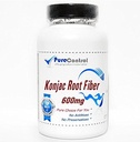 Glucomannan 600mgKonjacの根繊維 // 180のカプセル // ピュアコントロールの補足によって //