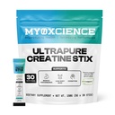 MYOXCIENCE Creapure® クレアチン・シックス | ドイツ・クレアチン・モノハイド・パー・スティック・パック | マッスル・パフォーマンス、リーン・ボディ・マス、認知度 | 30 シングル・サーブ・シックス