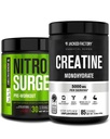 ジャック工場 Nitrosurge プリワークアウト に ブラックチェリー & クレアチン Monohydrate のために 男性と女性