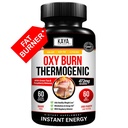 Kaya Naturalsの最高脂肪バーナー - 減量の丸薬女性と男性 - 食欲抑制サプリメント - 強力なThermogenicダイエット丸薬 - 自然エネルギーブーストオキシバーン60カウント