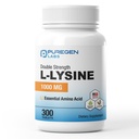 Puregen Labs L-Lysine Extra Strength 1000 MG / タブレット - 300 サービング   高効力、免疫およびコラーゲン合成サポート、非GMO、グルテンフリー、酪農場 - 300 錠
