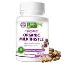 ミルクのThistle のレバーは Detox 及び修理サポート有機性補足、12000 Mg 120 日 Silymarin の MD の極度の超草の腎臓の肺の更新の援助の健康の方式の丸薬、120 のカプセルが付いている 30X の種のエキスを取り除きます