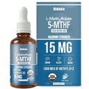 有機性L-Methylfolate 15のmg +メチルB12 1000mcgの液体の低下-60のサービング