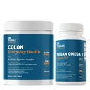 Dr. Tobiasコロン毎日健康 & ビーガンオメガ3 Algaeオイル - 消化のウェルネスと毎日の健康サポート ピルムハスクとDHA EPAオメガ3s, ビーガン, 非GMO