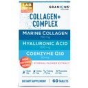 海洋のコラーゲンの丸薬の複合体– 200mg Hyaluronic酸の補足、Coenzyme Q10 CoQ10、加水分解された海洋のコラーゲンのペプチッド、永遠の花の水和、年齢の防衛補足- 60はタブレットを密封しました