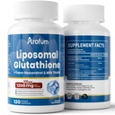 リポソームグルタチオン1000mg、レスベラトロール&ミルクアワート付き | 高吸収性グルタチオンリポソームサプリメント | 皮膚の健康のための120のカプセルビーガン、免疫&肝臓サポート