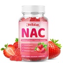 大人のためのNACグミー & サービングあたり子供1000mg, NACサプリメントN-アセチルシステイン免疫, グルタチオン&抗酸化サポート, 砂糖フリービーガンイチゴ味, 60カウント