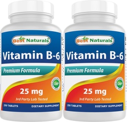 ベストナチュラルビタミンB6 25mg 250錠(250カウント)