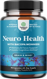 記憶および焦点サポートのための向知性脳の補足-Bacopa Monnieri、VIT A、B6、Riboflavin、Niacin、Teamin及びFolateの精神的サポートのためのビタミン-認知コンプレックス- 90 Ct