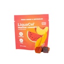 LiquaCel Protein Gummies, Watermelon & Peach Mango, 13g Protein & 4g Fiber, Naturally Flavored with Collagen Peptides, No Artificial Colors or Flavors, Phosphorus-Free, 64g Bag of 12 Gummies, 50-Pack
