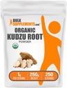 BulkSupplements.com Organic Kudzu Root Powder - Organic Kudzu Root Supplement, Herbal Supplement - Gluten Free - 1g per Serving, 250g (8.8 oz) (Pack of 1)