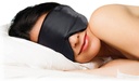 Dream Essentials Ultra Silk 360 Sleep Mask, Mulberry Silk Blindfold Eye Mask with 2 Fully Adjustable Straps, Thin Profile Night Mask Great for Side, Stomach, or Back Sleepers - Black