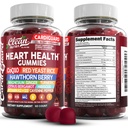 Clean Nutraceuticals Coq10 Gummies | Red Yeast Rice Hawthorn Berry Ginger Turmeric Citrus Bergamot Hibiscus Vitamin K2+D3 Magnesium Glycinate Cayenne Pepper Fenugreek Orange Flavor CardiGuard