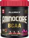 ALLMAX栄養アミノコアBCAA、ピンクレモネード - 945 gパウダー - ビタミンBと分岐させたチェーンアミン酸の8.18グラム - 充填剤または非BCAAアミノ - 砂糖無料 - 90のサービング