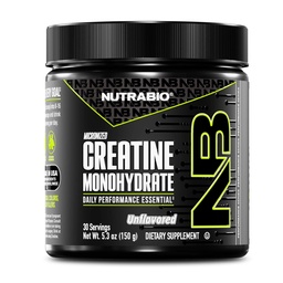 NutraBio の純粋な Micronized のクレアチンの Monohydrate の粉の補足、Unflavored、(150 g) -サポートバルク筋肉エネルギー、回復および強さ-男性および女性のための高性能液体クロマトグラフィーによってテストされるクレアチンの粉の補足