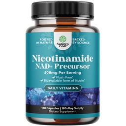 ビタミンB3 Niacinamide 500mgカプセル - Mitochondrialエネルギーおよび有効な皮の補足 - AKAのビタミンB3 Niacin 500mgのフラッシュは放し、ニコチンアミド500mg - フラッシュの自由なナイアシンの補足- 180の計算