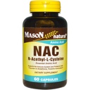 Mason Natural NAC, N-Acethyl-L-Cysteine Capsules - 60 Capsules, Pack of 3