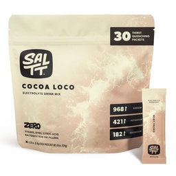 SALTT の電解物の粉によって味付けられる飲み物の組合せ- Cocoa Loco - 30 の水和のパケット-マグネシウム、カリウム、ナトリウム、跡の鉱物-ゼロ砂糖及びグルテンフリー-旅行本質