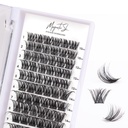 Cluster Lashes 72 Individual Lashes Clusters Eyelash Extensions False Eyelashes DIY Lash Extension Kit Reusable False Eyelashes Natural Look Mix 10-16mm-DM01
