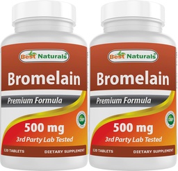 ベストナチュラルズBromelain 500mg 120錠(120カウント)