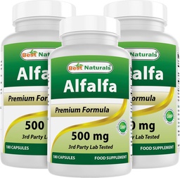 ベストナチュラルアルファグリーンスーパーフード500mg 180カプセル(180カウント)