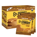 Honey Stinger Organic Peanut Butter Waffle, Energy Stroopwafel for Exercise, Endurance and Performance, Sports Nutrition for Home & Gym, Pre & During Workout, 16.96 Ounces (Pack of 16)
