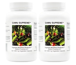 Supreme Nutrition Camu Supreme, 120 Pure Camu Camu Fruit Vegetarian Capsules (Pack of 2)