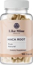 Like Mine Maca Root (100 Capsules) Pure, No Fillers, Single Ingredient