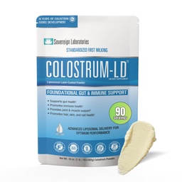 Sovereign Laboratories Colostrum-LD Liposomal Delivery - Colostrum Powder - Gluten-Free、Lactose-Reduced - 90サービング16oz Plain