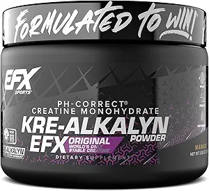 EFX Sports Kre-Alkalyn EFXパウダー | pH補正クレアチンモノハイドパウダーサプリメント | 強度・筋肉の成長・性能 | 55 サービング(マンゴー)