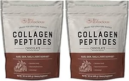 生きているconsciousコラーゲンのペプチッド粉-チョコレート コラーゲンの粉-毛、皮、釘および接合箇所サポート-タイプI及びIIIの草供給されたコラーゲンは女性および人(2パック)のための補足を補います