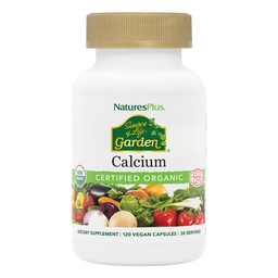 NaturesPlus ソース ライフガーデン認定有機カルシウム AlgaeCal - 1000 mg、120 ビーガンカプセル - 植物ベースの骨の健康サポートサプリメント - ベジタリアン、グルテンフリー - 30 サービング