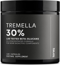 Tremella Mushroom Ultra High Potency 15:1 Extract with 30% Beta Glucans - Pure & Concentrated Formula - Third-Party Lab Tested for Purity & Quality - 120 Capsules
