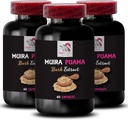 Plant-Based Source - Muira PUAMA BARK Extract - Dynamic Herbal Drive, Natural Lift, Resilience Boost, Daily Recharge, Energizing Blend, Vital Power, Balanced Boost Blend 3 Bottles 180 Capsules
