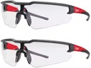 Milwaukee Anti-Fog Safety Glasses Clear Lens Black/Red Frame 2 pc. - Case of 2