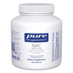 純粋なカプセル化NAC 900のmg -肺及び免疫サポートのためのN-アセチルCysteineのアミノ酸の補足、肝臓及び酸化防止剤* - 240のカプセル