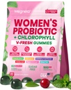 Vaginal Probiotic Gummies for Women – 60 Billion CFU with GR-1 & RC-14 Strains, Prebiotics, Cranberry PACs, Chlorophyll for pH Balance, Vaginal Health, Odor & Urinary Support, Sugar Free, 60 Count