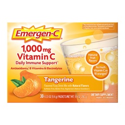 Emergen-C 1000mgビタミンC免疫サポートパウダータンジェリン30CTには、亜鉛、マンガン、7 Bビタミン、および電気分解剤が含まれています。