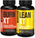 Jacked Factory Burn-XT Clinically Studied Fat Burner & Weight Loss Supplement - Appetite Suppressant & Energy Booster (120 Capsules) & Lean-XT Caffeine-Free Fat Burner (60 Capsules)