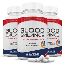 正当化された実験室(3パックの血のバランスの高度の方式620MG) サプリメントピル180カプセル