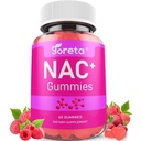 NAC Gummies 1000mg with Vitamin C & Selenium | N-Acetyl Cysteine Chewable Supplement | Non-GMO, Gluten Free | 60 Gummies (30 Servings)