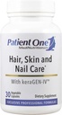 Patient One Hair, Skin & Nail Care | Supplement to Support Strong Nails, and Healthy Hair and Skin* | with Keratin, Collagen and More | 30 Capsules