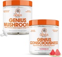The Genius Brand - Nootropic Supplement Bundle - Mushroom and Consciousness – Supports Immune System,Focus, Energy and Brain Booster