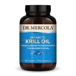 Mercola Antarctic Krill Oil - 1,000 mg - Omega-3 サプリメント with EPA&DHA - サポート脳、心臓、関節と免疫の健康 - GMOフリー、グルテンフリー&大豆フリー - 180カプセル(90の摂食)